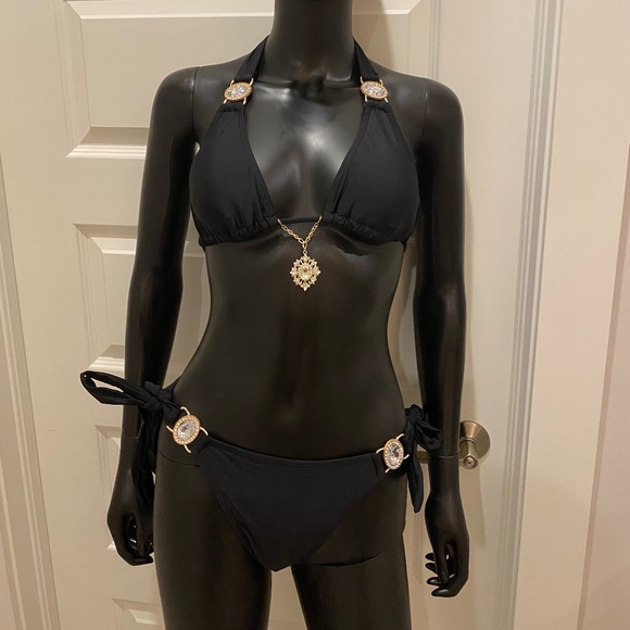 Charming Bikini’s Other - Black Bling Bikini with Charming Bikini’s Charms!